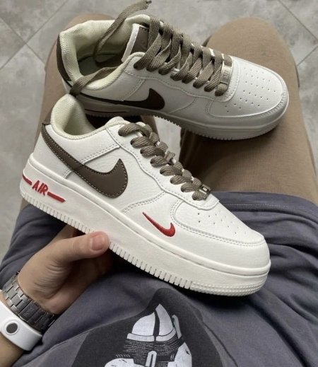 NIKE AIR FORCE 1 MINI RED SWOOSH MILK